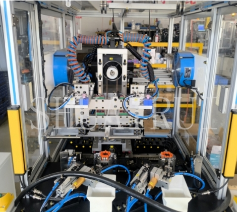 double-station brushless inner winding stator winding machine